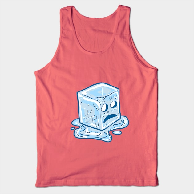 Melting Ice Cube Tank Top by rob-cure